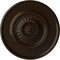 Ekena Millwork Large Floral Ceiling Medallion, Hand-Painted Bronze, 41 1/8"OD x 2 1/2"P CM41FLBZS - alternate 1